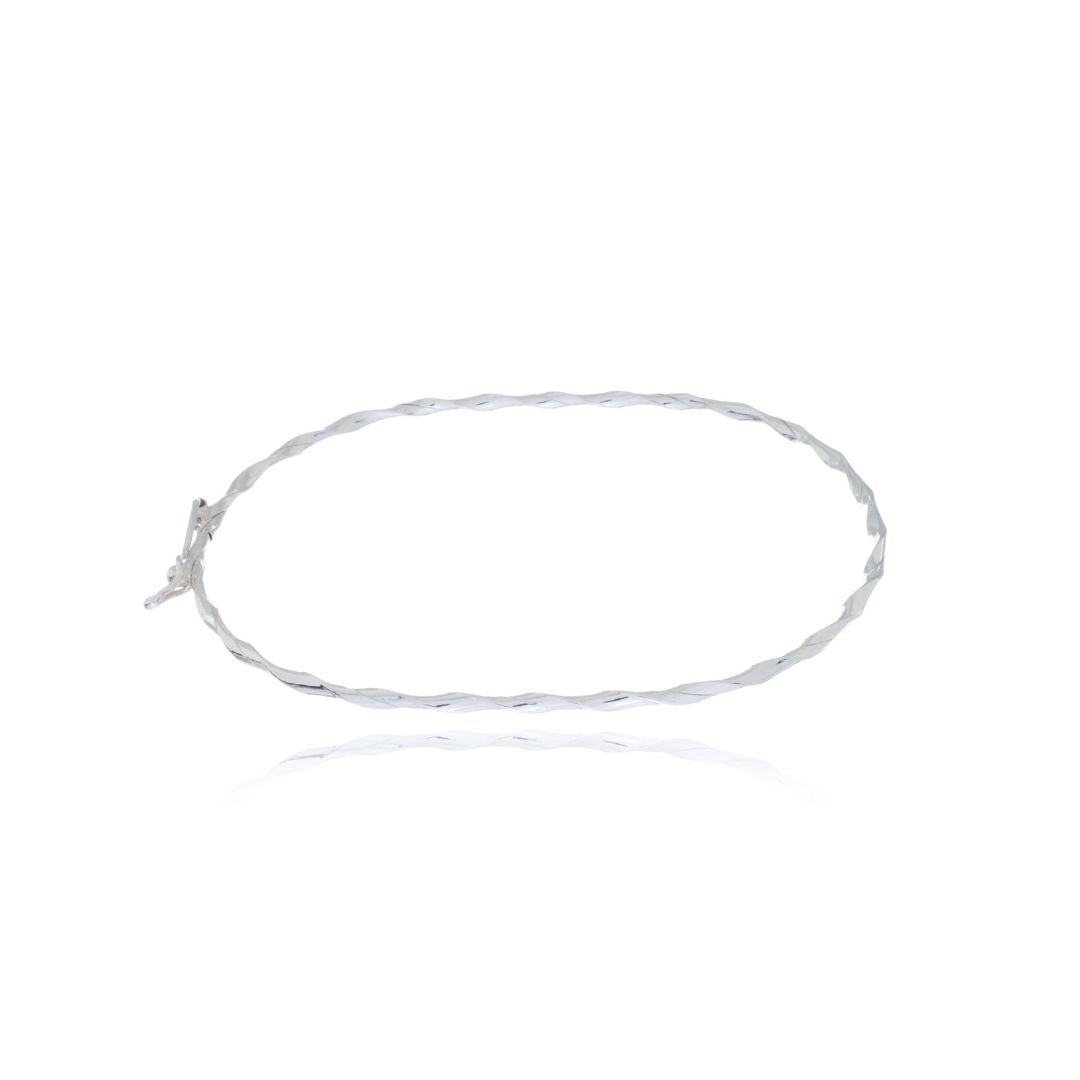 Bracelete Fio Torcido Prata 925 1.8mm | Revenda de Joias com Lucro