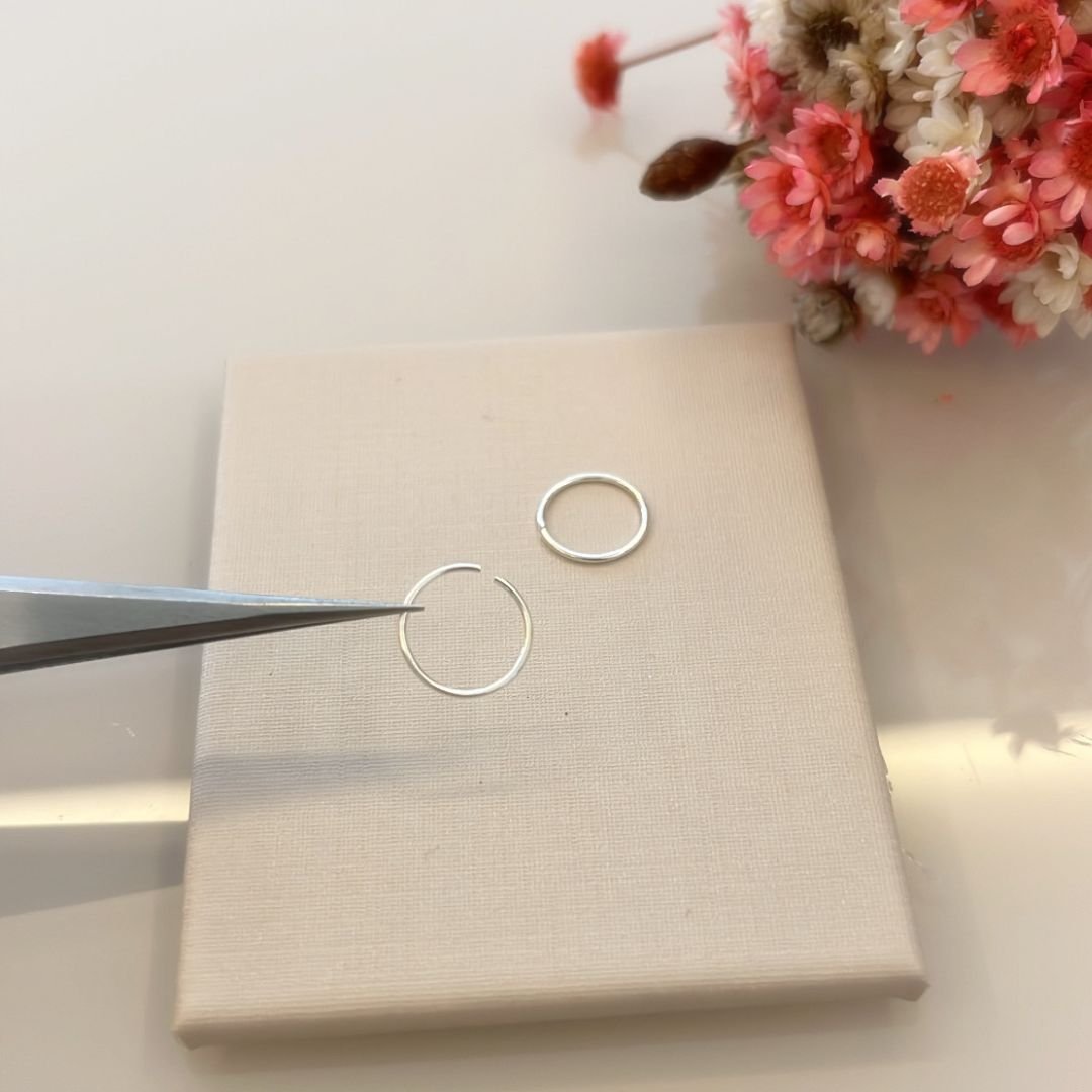 Piercing Argolinha Nariz Prata 925 8mm | Essencial para Revenda