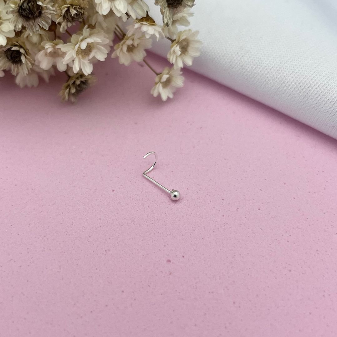 Piercing Nariz Bolinha 2MM Prata 925 | Essencial para Revenda e Lucro