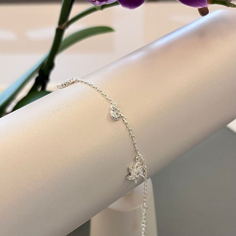 Pulseira com 5 Pingentes Zircônia em Prata 925: A Chave para uma Revenda de Sucesso e Lucros de 200%+