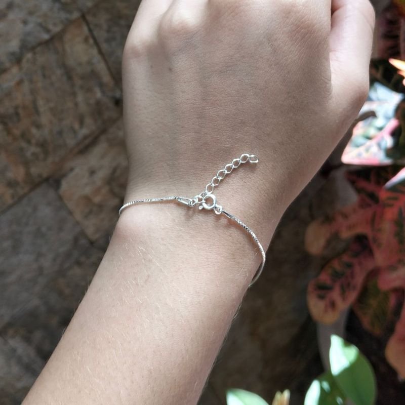 ✨ Pulseira V15 Lisa - 17.5cm + 3cm Extensor: A Base Essencial para sua Revenda de Prata 925