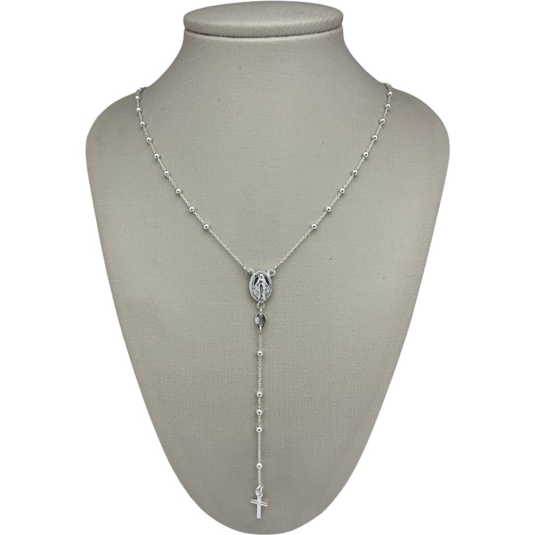 Terço Completo em Prata 925 (Bolinhas 2mm, 60cm): Elegância, Fé e Alto Lucro na Revenda